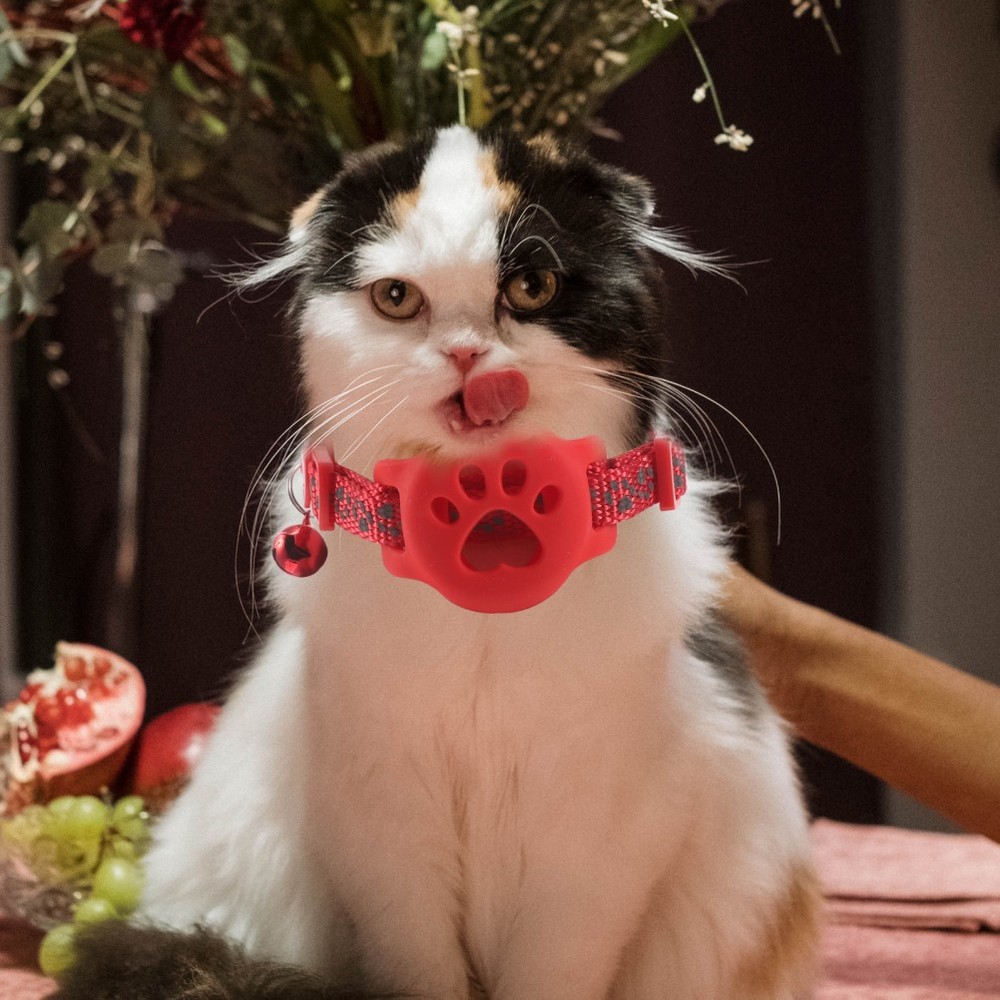 3PCS Kitten Tracker Collar Holder with Bell - Reflective Cat Safety Collar -