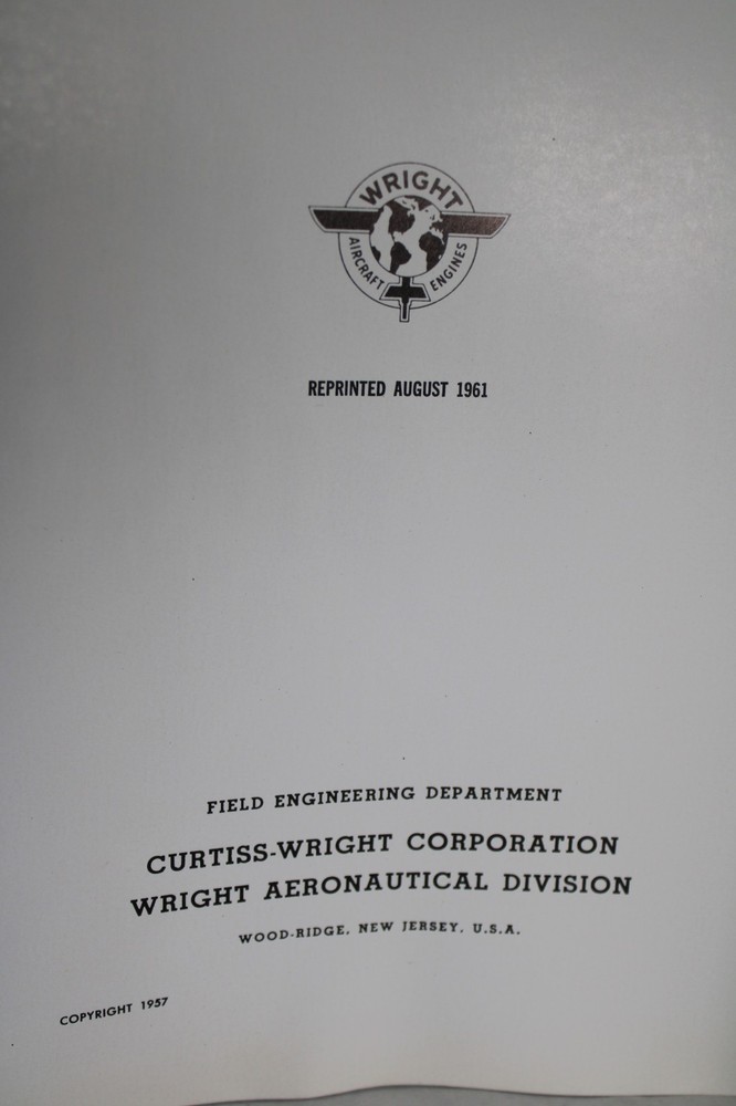 Curtiss-Wright Trouble Shooting for Optimum Performance September 1962-Original