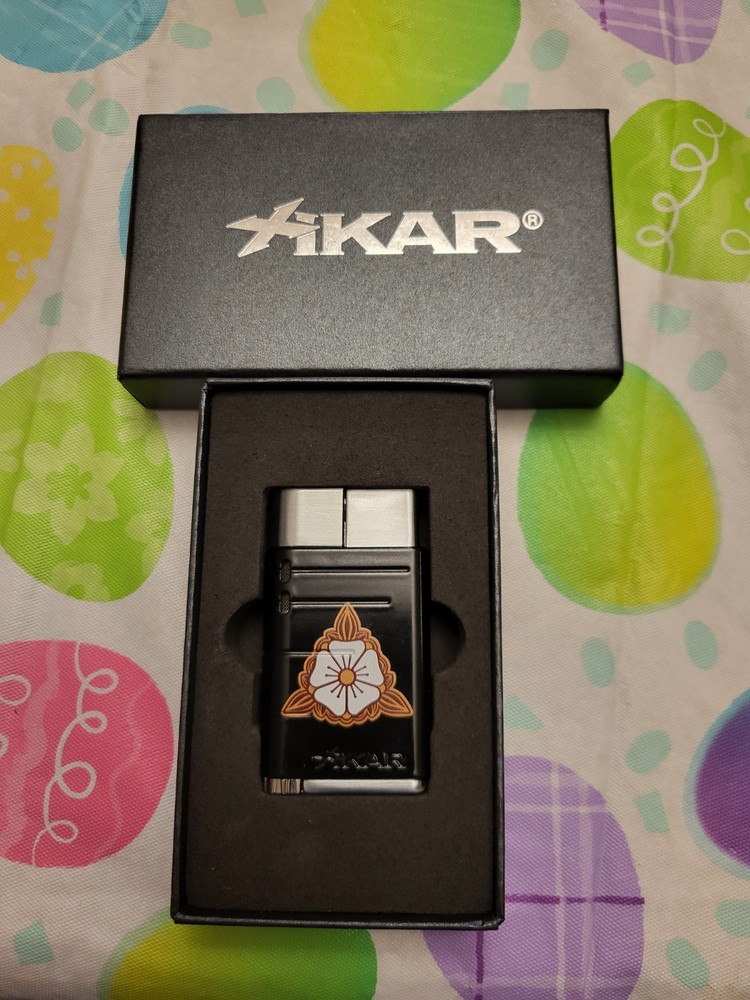 Xikar Black Mayflower Butane Cigar Windproof Refillable Lighter