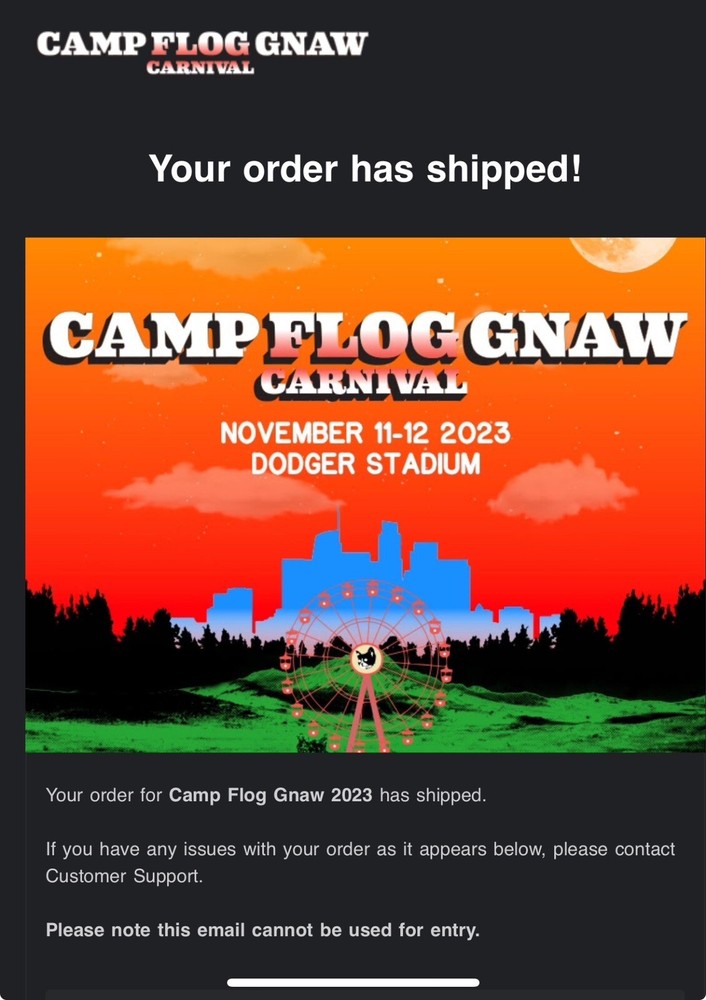 CAMP FLOG GNAW TICKET 2023