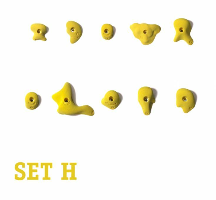 Groperz Intermediate Route Setting Hand Holds Set H 10 Total Pieces