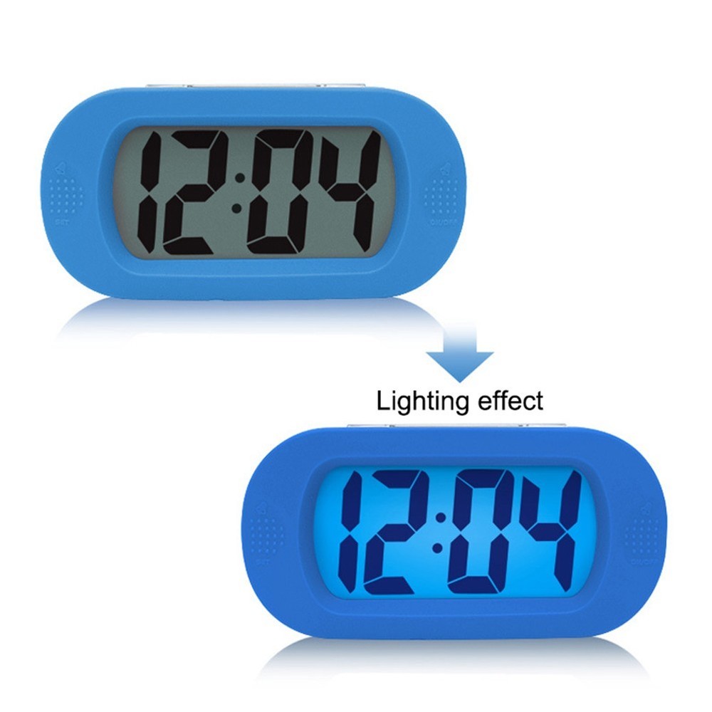 Travel Alarm Clock with Large LCD Display Snooze Functionality for Easy Use