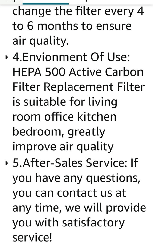 HEPA 500 Air Scrubber Active Carbon Filter Replacement Set for Compatible (2 Pk)