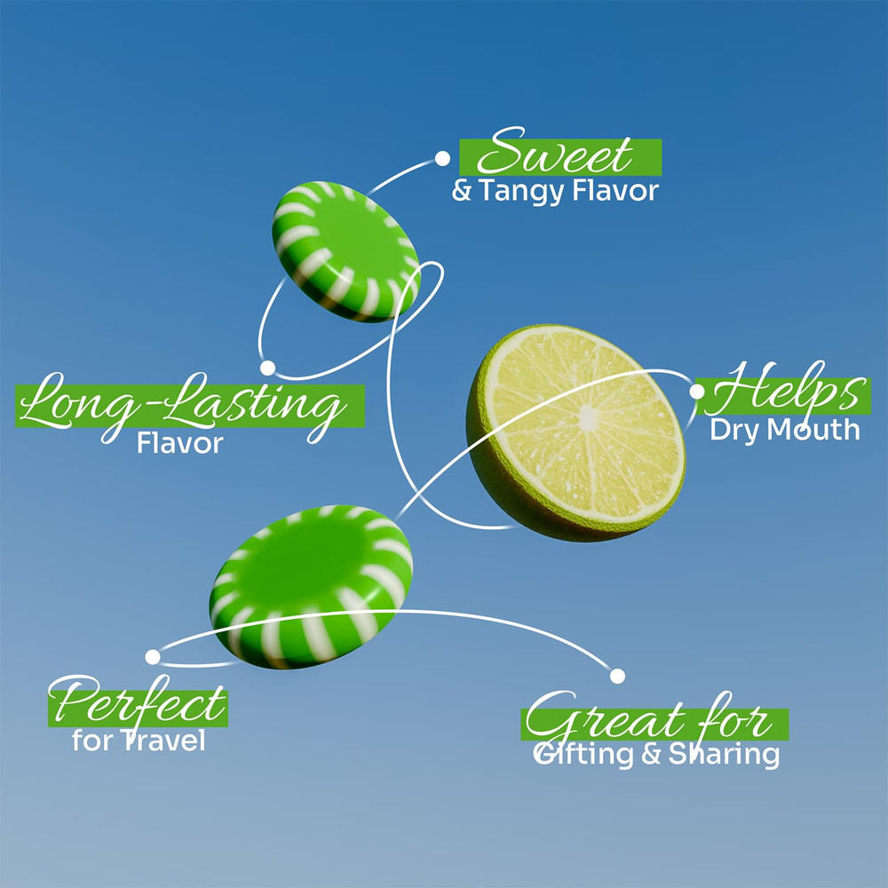 Starlight Candy, Individually Wrapped (2 Pound, Key Lime)