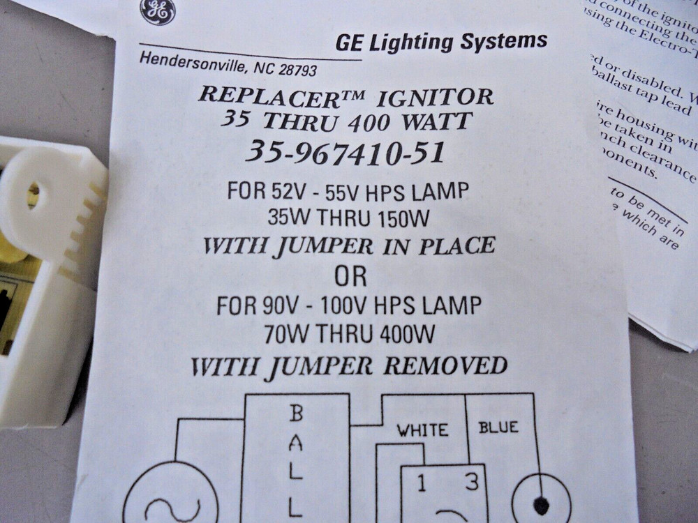General Electric 35-967410-51 Replacer Ignitor