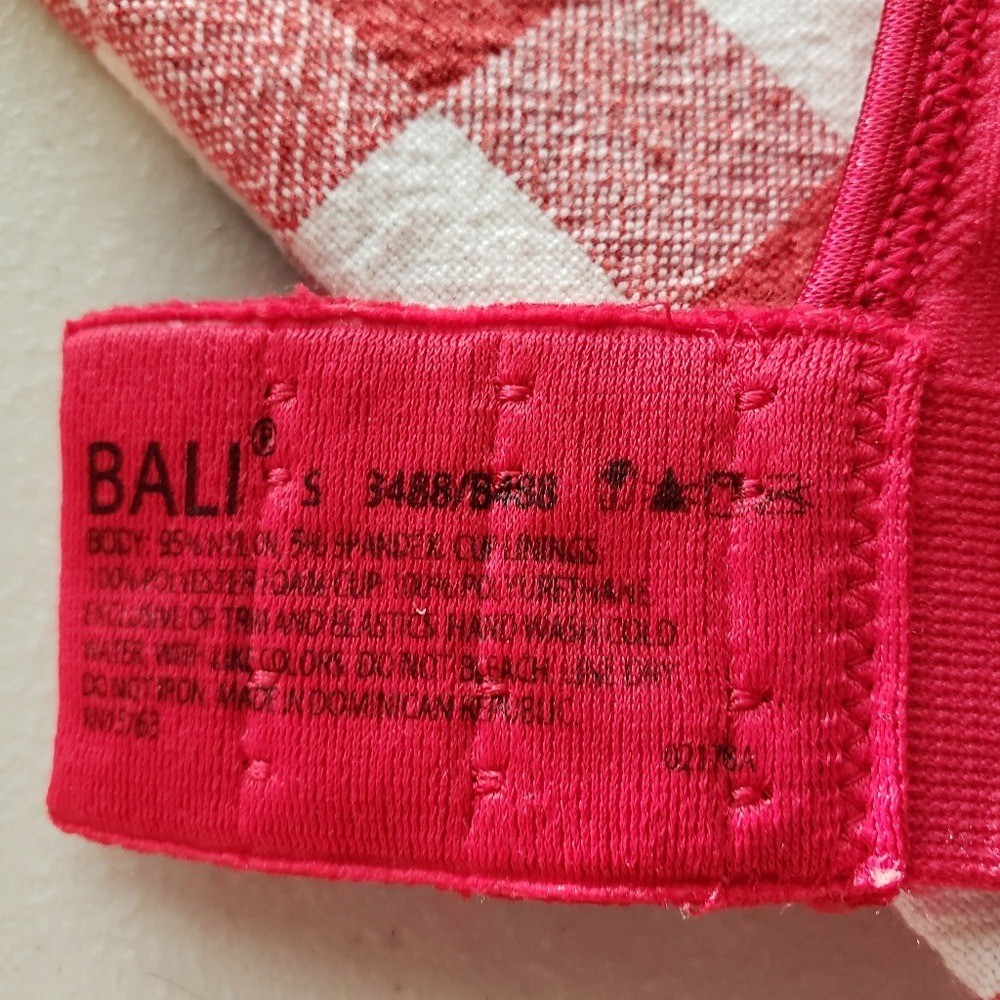 BALI 34B Red bra
