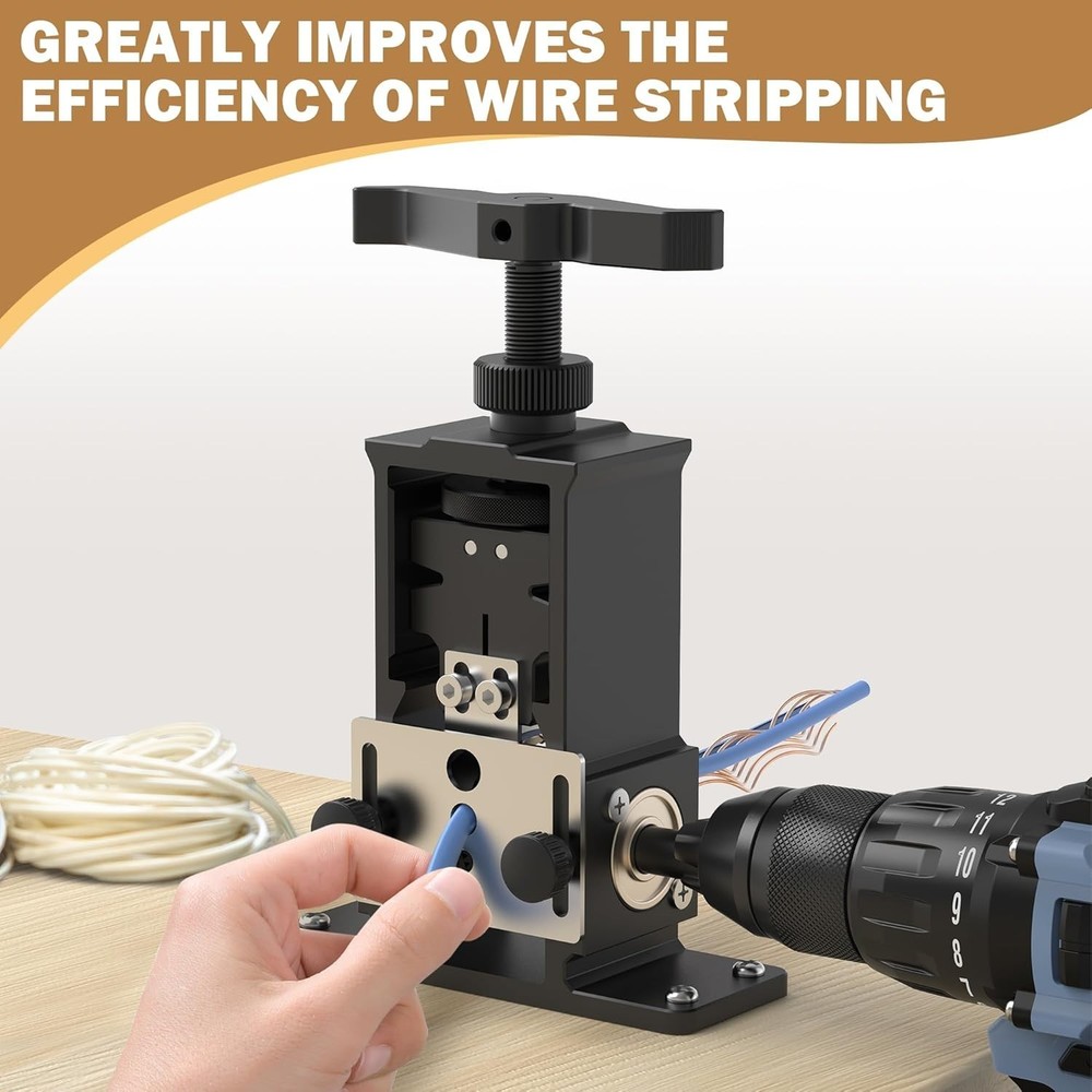 Adjustable Wire Stripper Machine Upgraded Drill-powered Stripper Automaticall...