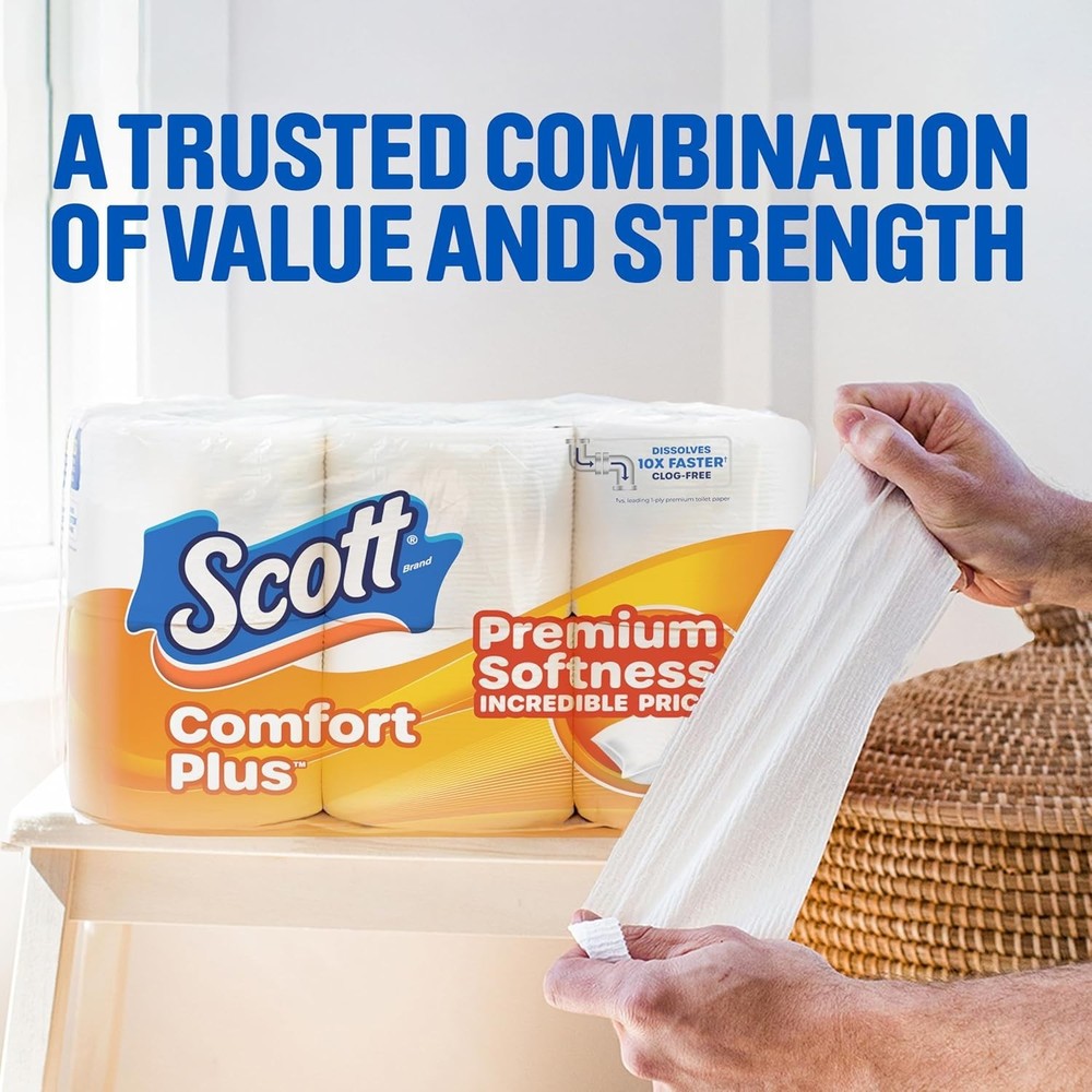 Scott Toilet Paper, 36 Rolls, 231 Sheets per Roll