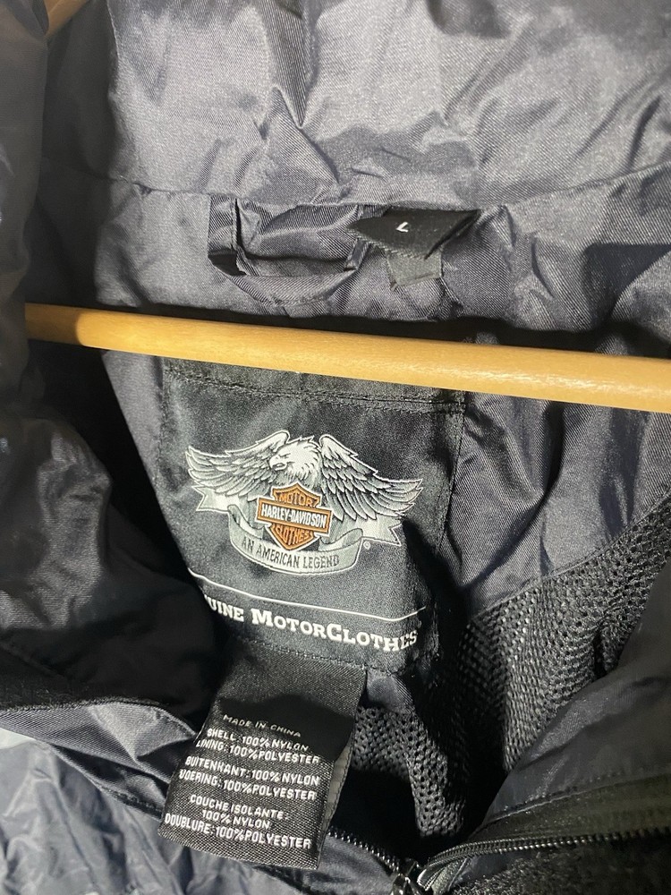 Harley Davidson Roadway Rain Suit Packable Size Medium Waterproof 3M