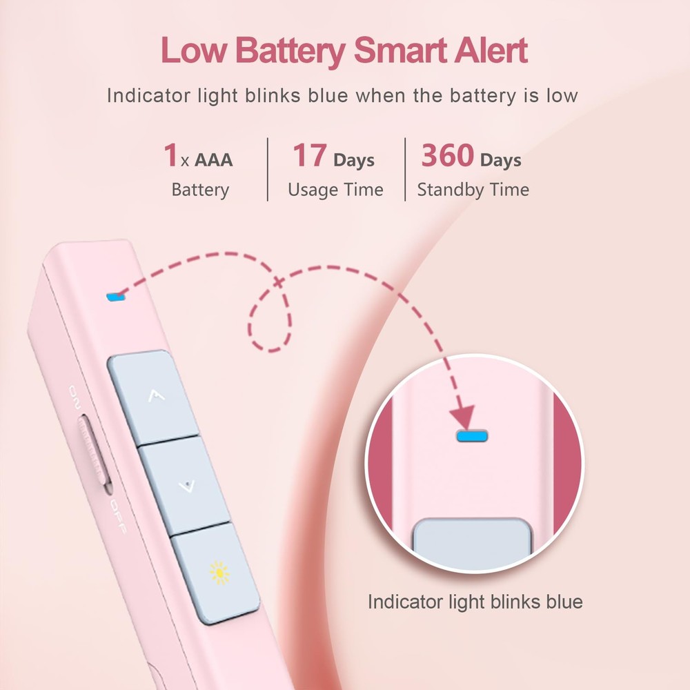 N26 Wireless Presentation Clicker, Presentation Remote, PowerPoint Clicker wi...