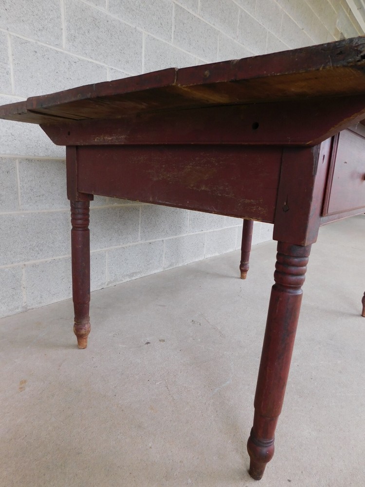 Antique 19th Century Tavern Work Dining Table
