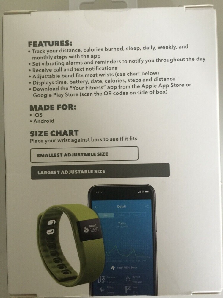 GEMS Activity Tracker -Keep Data, Set Alarms, Stay Powered-LIME GREEN NEW