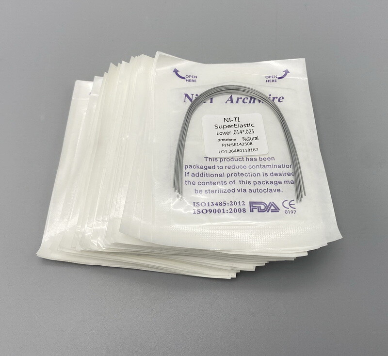 1* Dental Orthodontic Arch wire Super elastic Ni-Ti Round Rectangular Ovoid Form