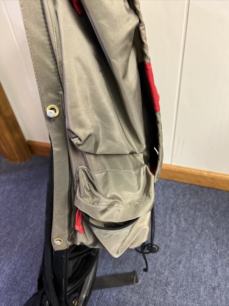 Camp Trails External Frame Hiking Backpack Size L Red and Tan