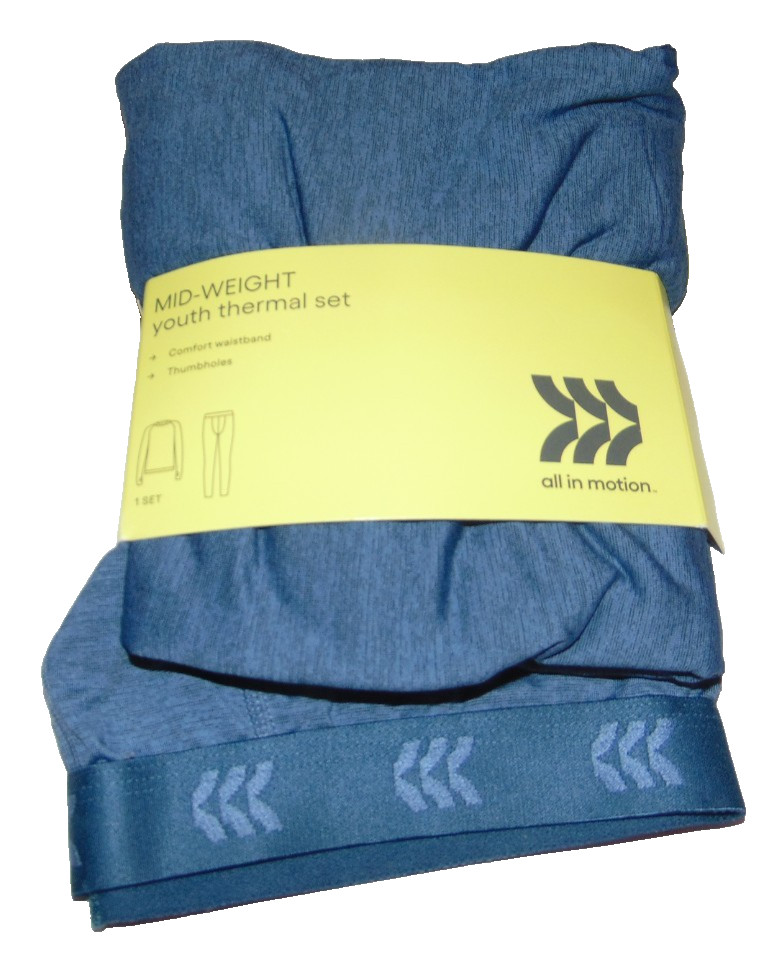 All In Motion Boys Mid-Weight Thermal Outfit Set Size XL 14