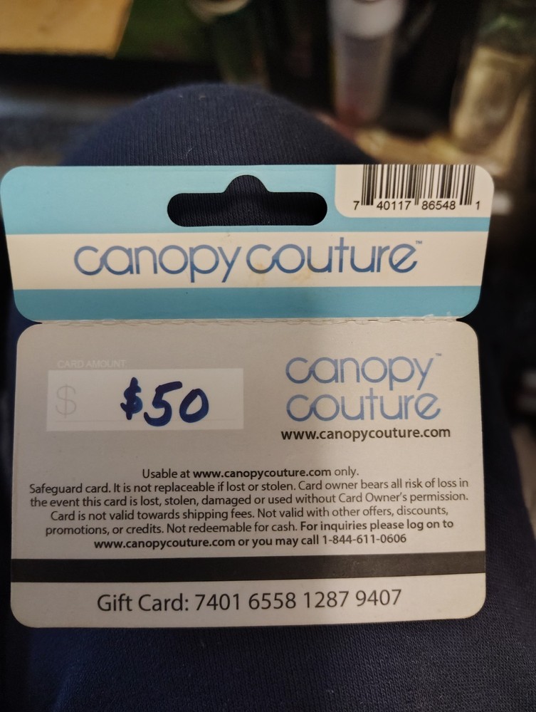$50 Canopy Couture Gift Card