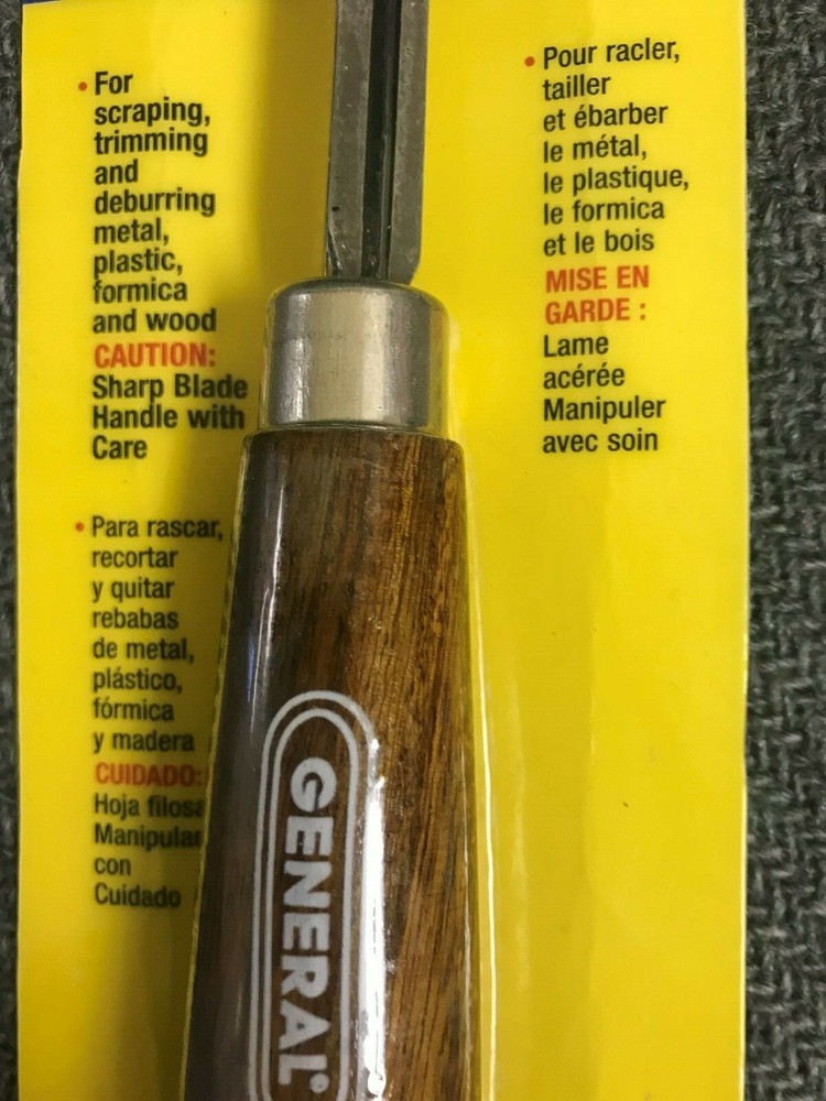 TRIANGULAR SCRAPER 6" - GENERAL TOOLS #478 - NEW IN BLISTER PACK