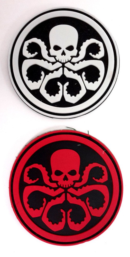 Agents of SHIELD/Hyrda 3" PVC Patch w Hook/Loop Backing- Your Choice