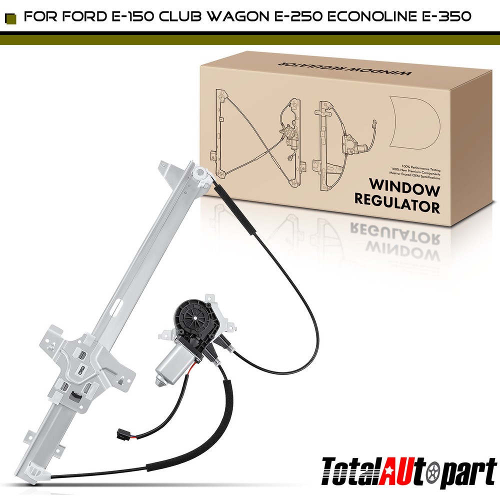 Front Left Power Window Regulator w/ Motor for Ford E-150 E-250 E-350 Econoline