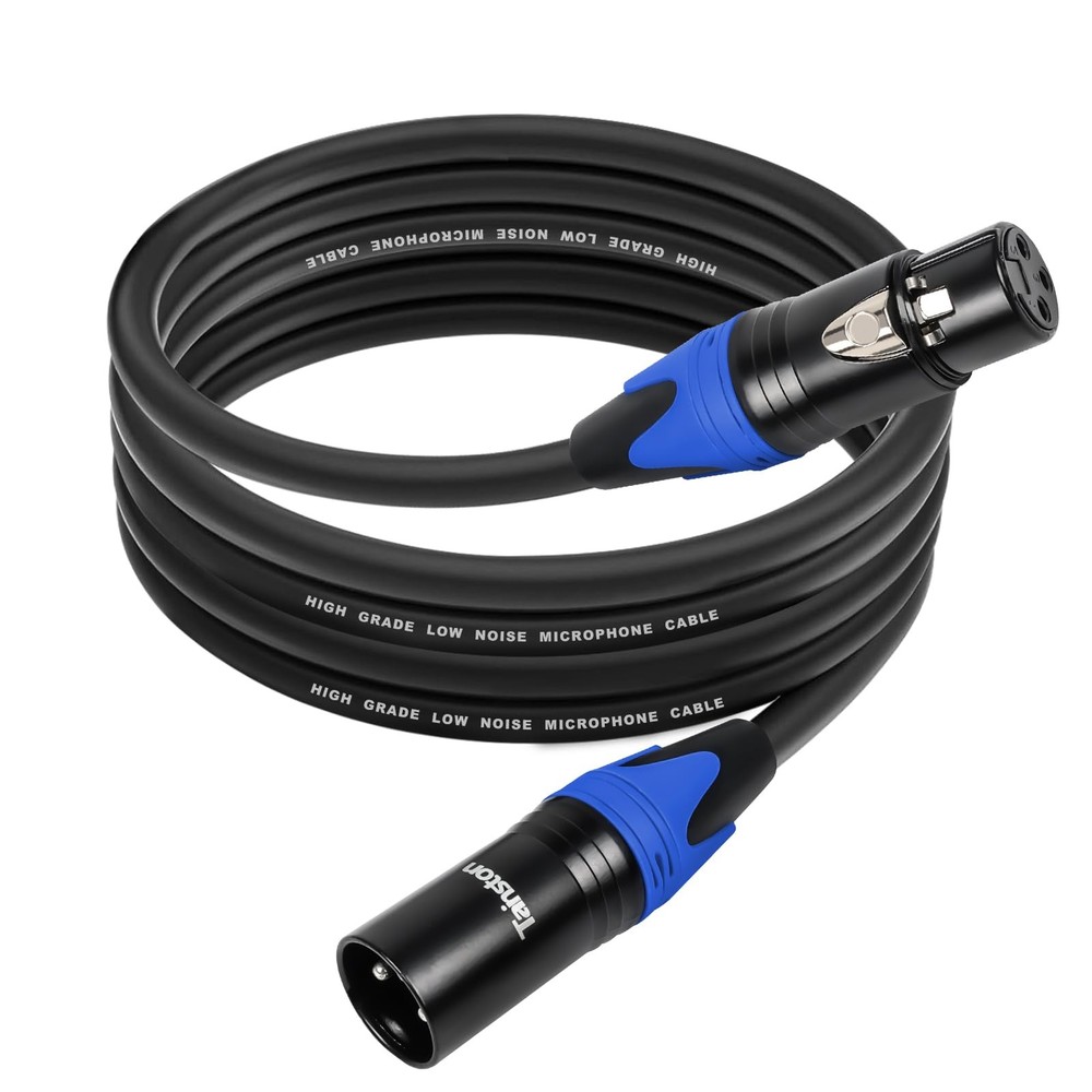 XLR Cable 10 Feet Premium XLR Microphone Cable 3-Pin Balanced Microphone Mic ...