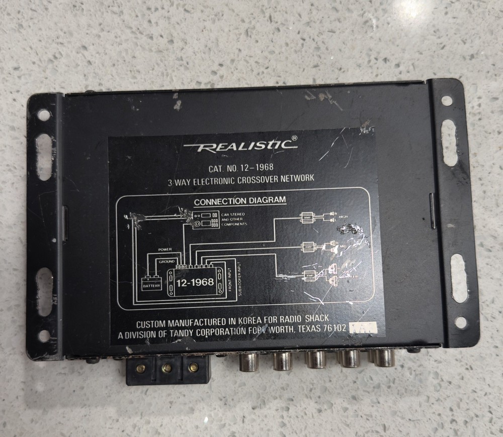 Old school Realistic 3 Way Electronic Crossover Network