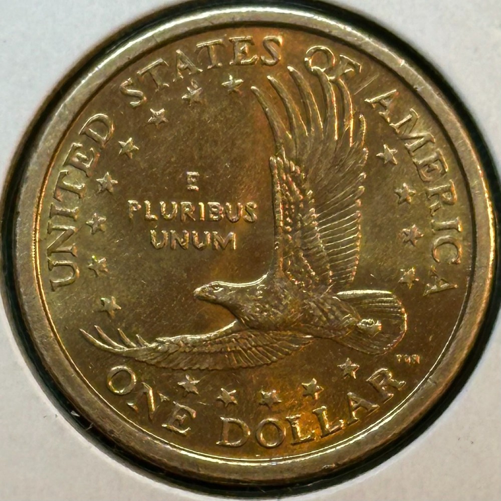 2000-P Sacagawea Dollar Wounded Eagle / Speared Eagle Variety. FS901 CIRCULATED!