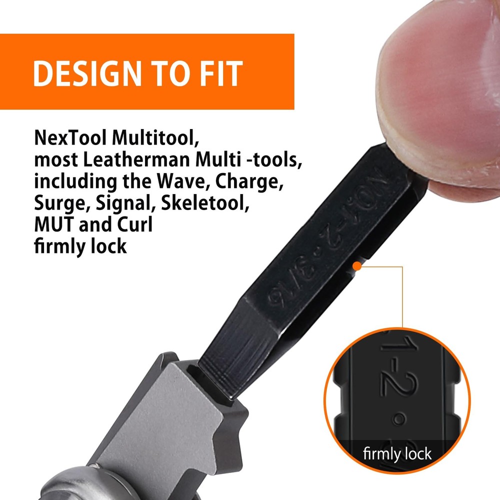 NexTool 10 Pack Replacement DoubleEnded Screwdriver Bit for Leatherman MultiT...