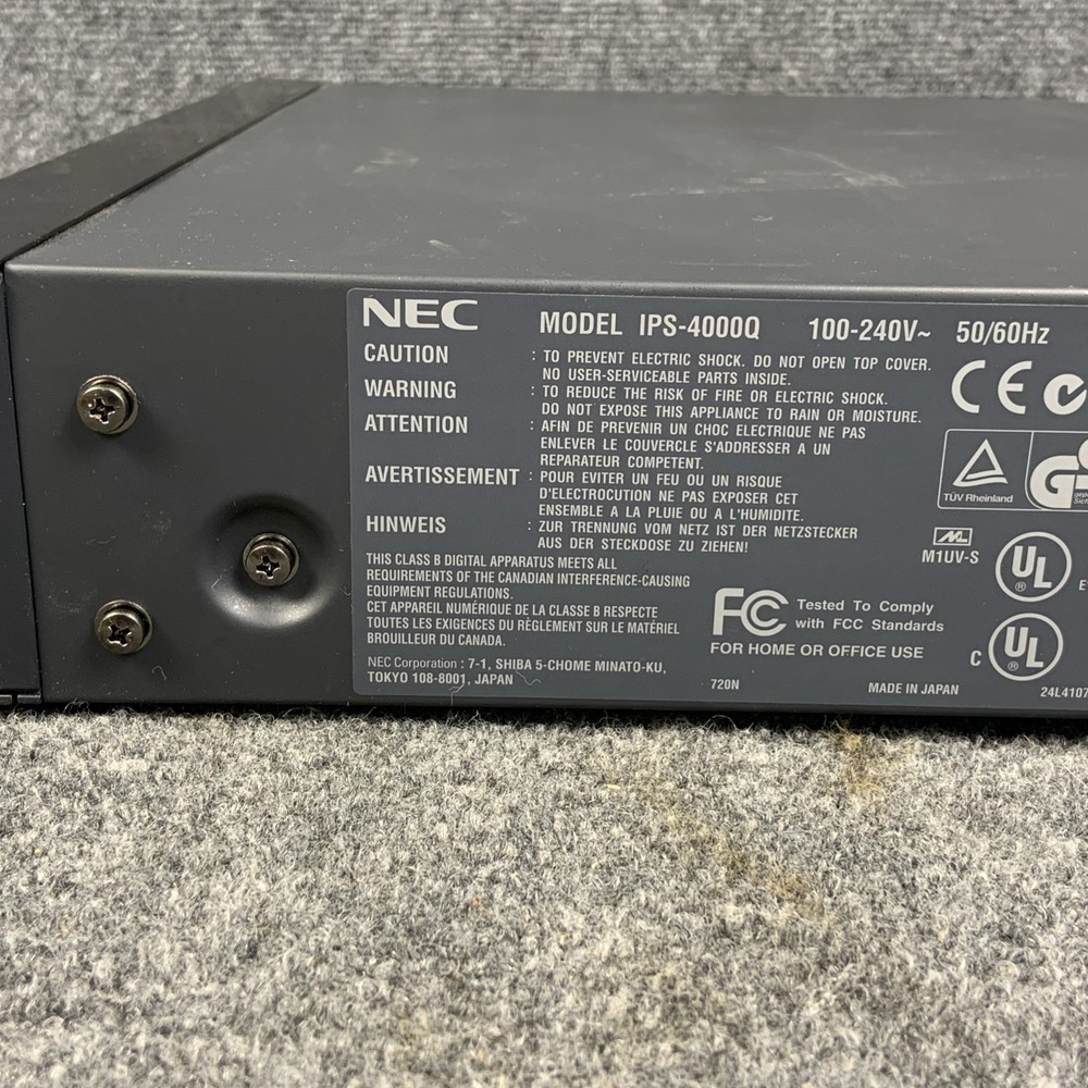 NEC Multisync IPS-4000Q Image Processor Line Quadrupler w/ Manual & Box WORKS