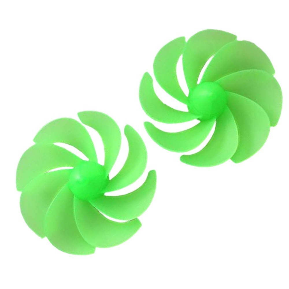 For DC Motor Compatible 8 Leaf Fan Blades 2pcs for Wind Power Projects