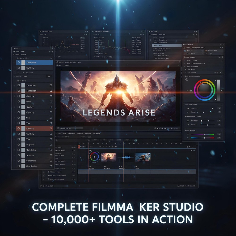 10000+ Filmmaker Bundle | Premiere Pro, After Effects, DaVinci Resolve Assets