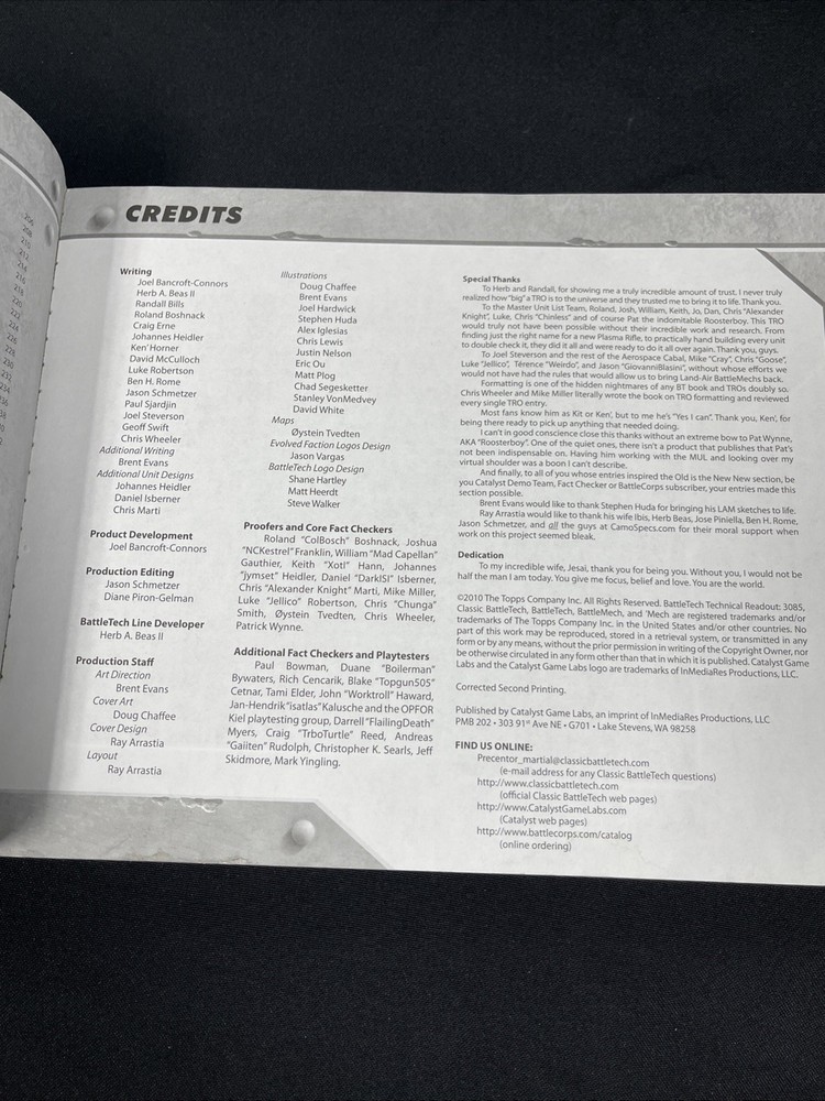 BattleTech 35131: Technical Readout 3085