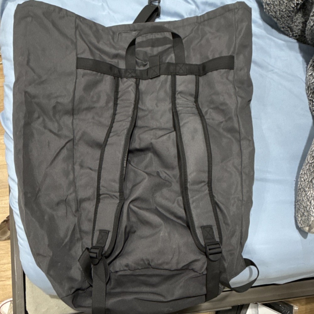 Large Black Backpack or hamper Shoulder Straps Front Pocket
