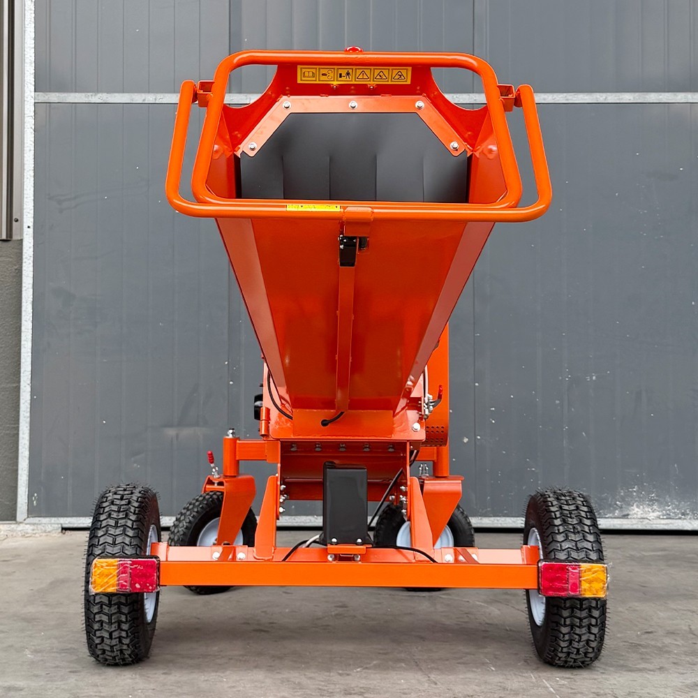 6'' 18hp Wood Chipper 450cc Gas Powered E-start 4-Wheel 12V/9A FREE SHIPPING