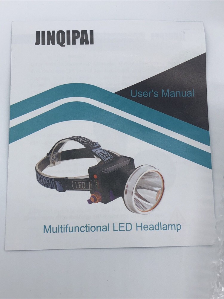 LED Headlamp Flashlight Outdoors Camping USB Rechargeable With Arc Ignition
