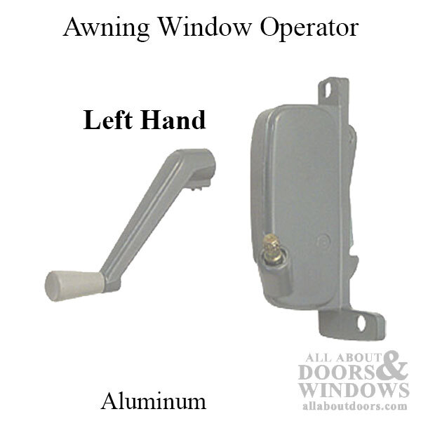Window Operator Left Handed Operator For Miami Windows Aluminum Type 3 Operator