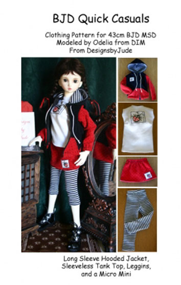 BJD 105 Quick Casuals Pattern  Ball Joint MSD Dollfie
