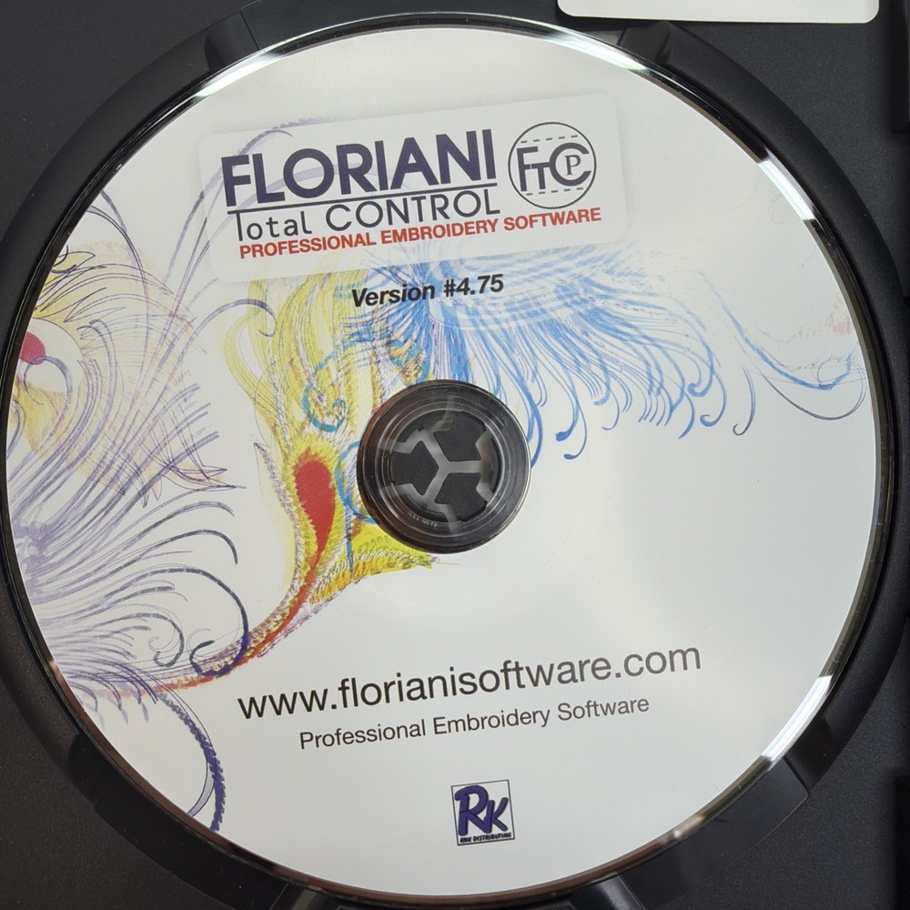 Floriani Total Control Embroidery Machine Software CD Version 4.75 Trade Up