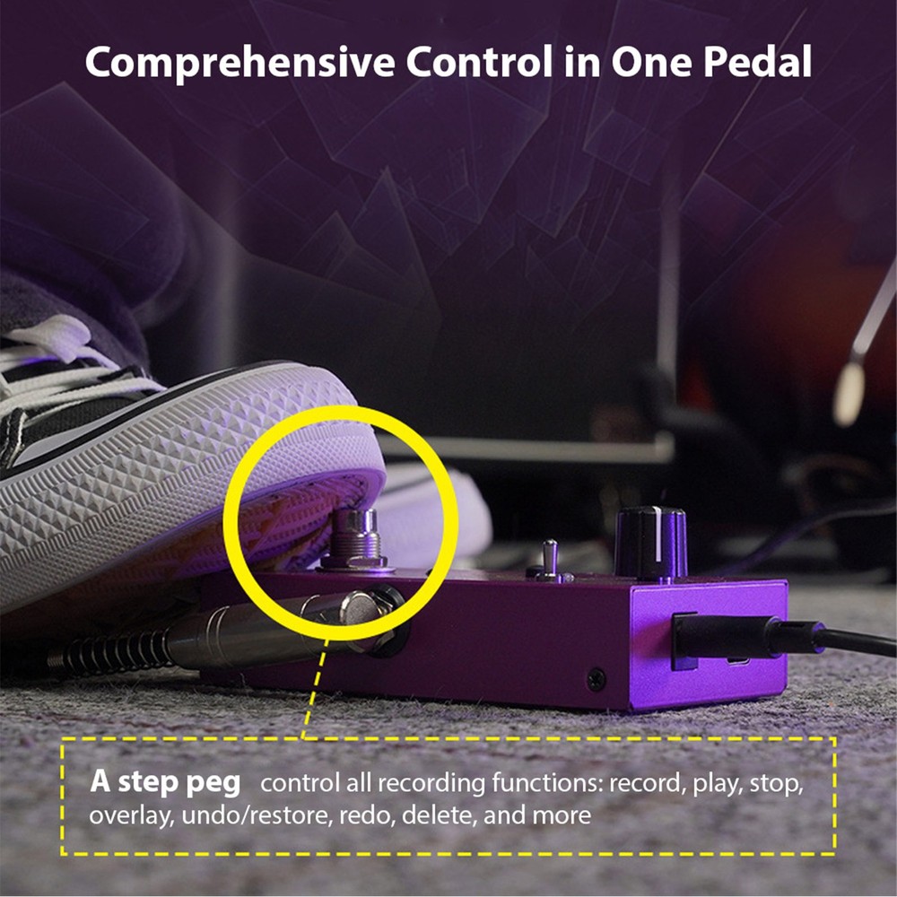 M-VAVE Guitar Loop Effector Loop Recording Effects Pedal Recording NTLH