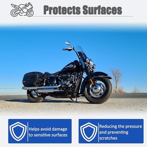 Motorcycle Kickstand Pad High-Density Kickstand Support for All Blue