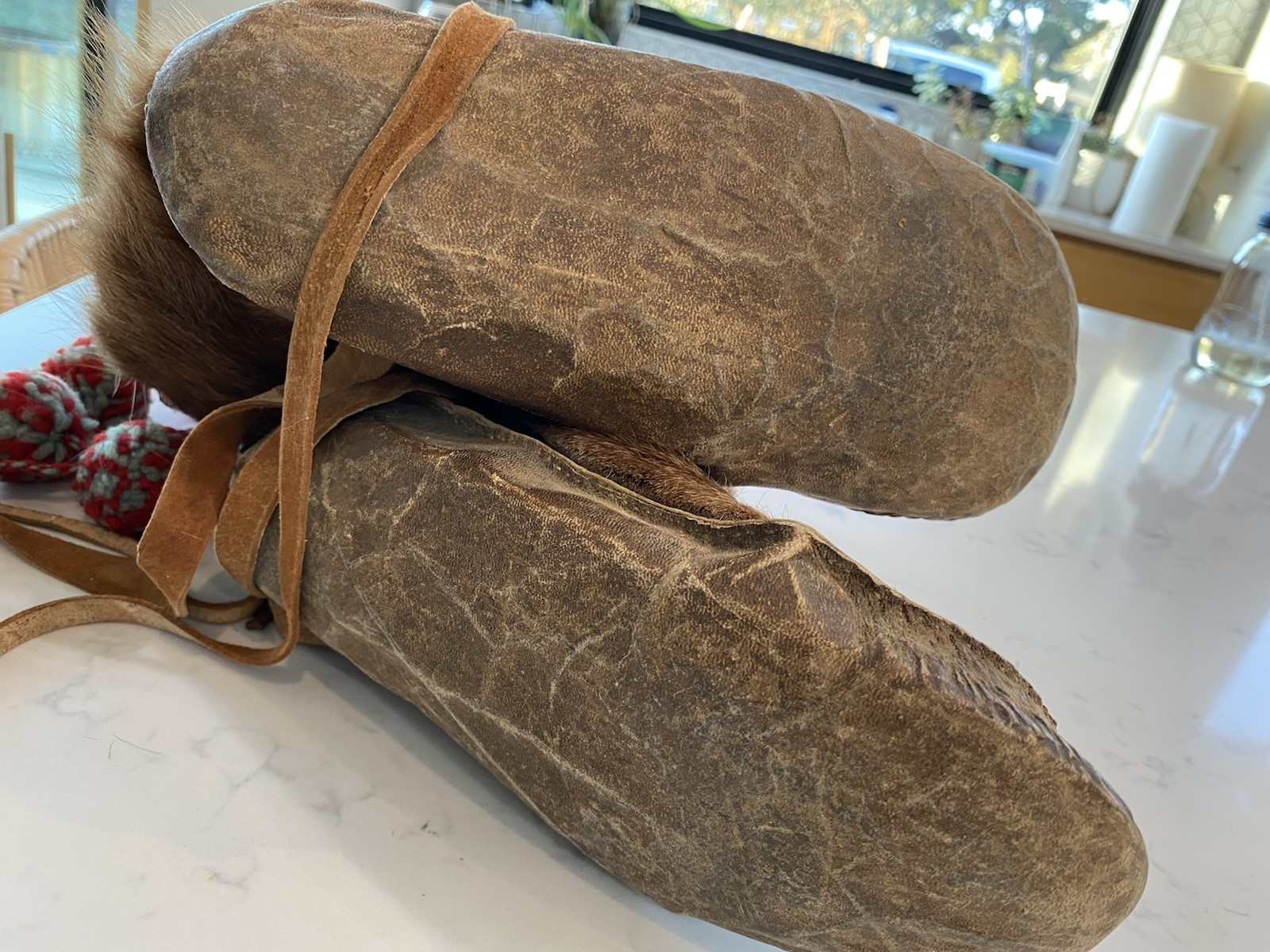 Vintage Inupiat Mukluks Fur Boots