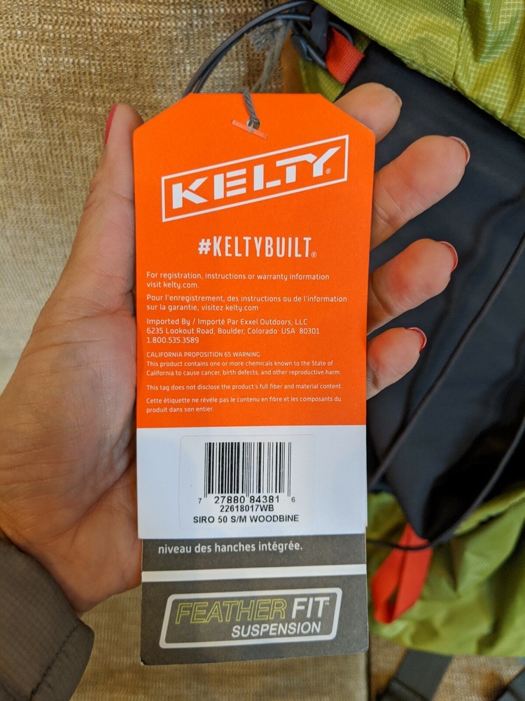 Kelty Siro 50 Backpack S/M- Woodbine