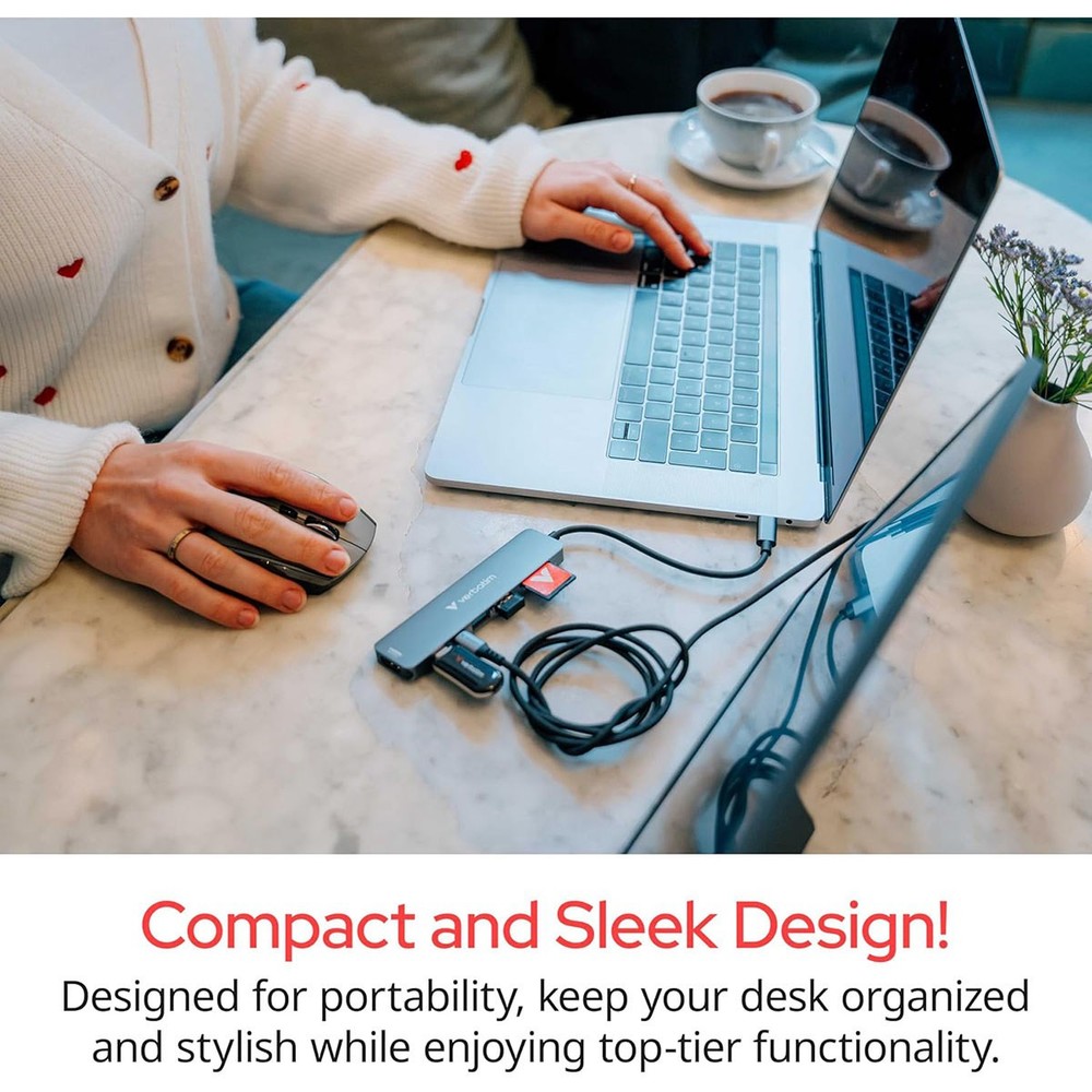 Verbatim Essentials 100W 7-Port USB-C Multiport Hub