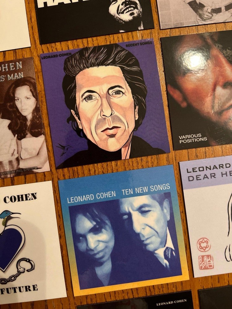 Leonard Cohen fridge magnets