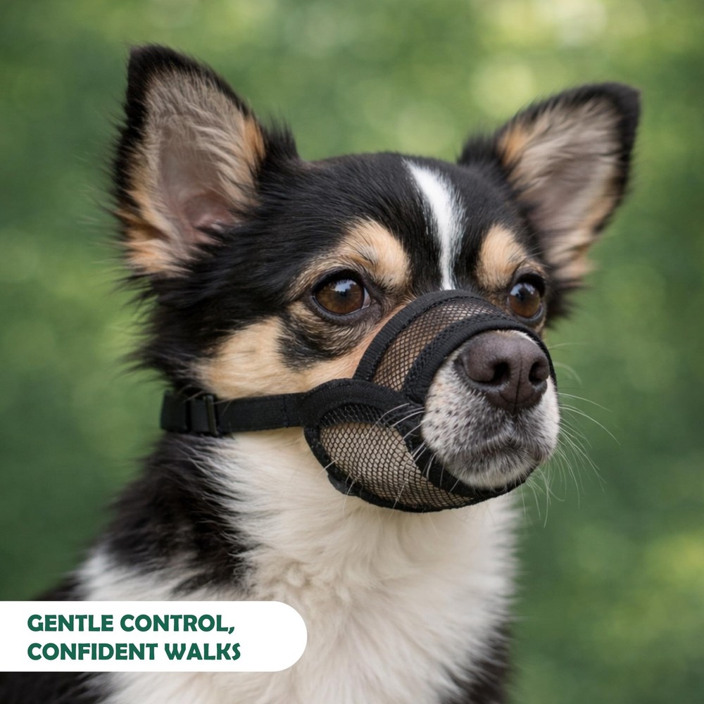 Soft Dog Muzzle for Medium Dogs | Prevent Biting, Barking, Chewing, Panting