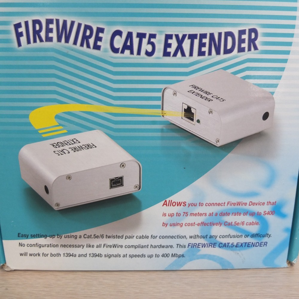 New FireWire CAT5 Extender CAT 5