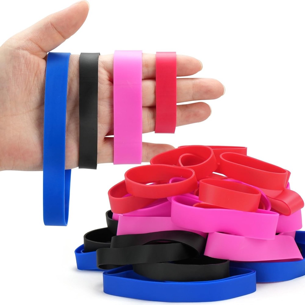 LotFancy Rubber Bands Assorted Size, 4 Sizes Size84, Size82, Size 94, Size 105,