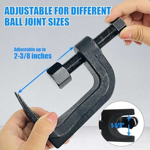 Ball Joint Separator, Adjustable Ball Joint Puller Extends Up to 2-3/8 Inches,