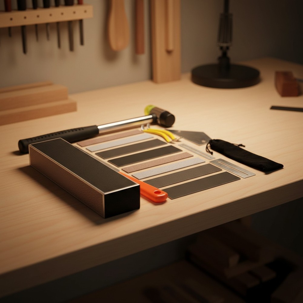 17-Piece Guitar Luthier Tool Set - Precision Maintenance for String Instruments