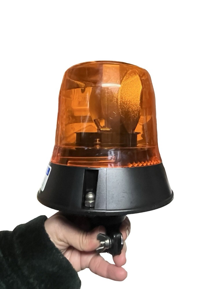ECCO 5813A-VM Amber Rotating Beacon Light Halogen Magnetic Base 12V Extra Bulb
