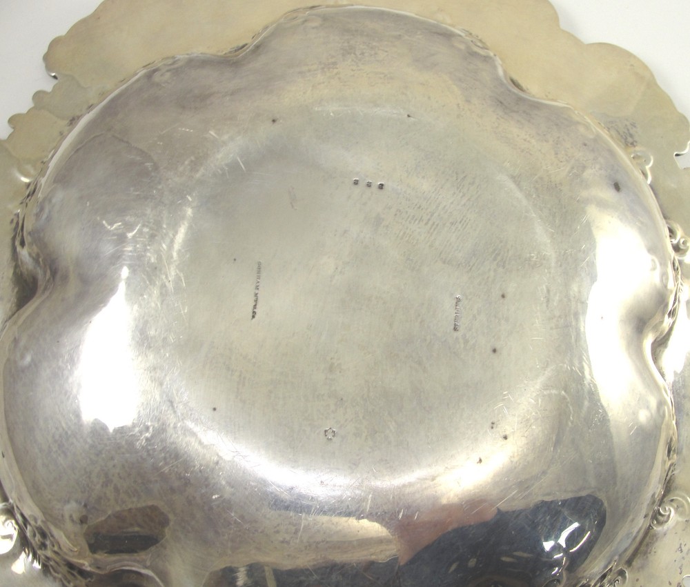 Gorham Sterling Silver Round Bowl Hollowware Grapes Pattern Number 222